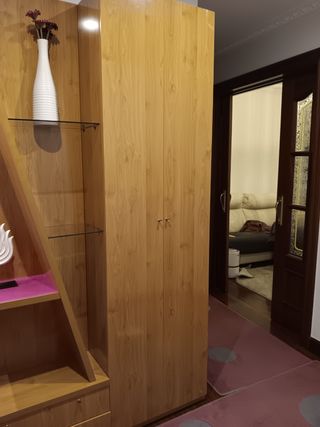 Mueble de entrada madera calidad  2 bloques