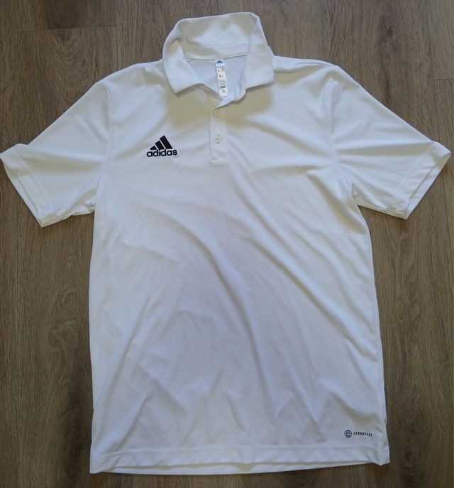 Polo Adidas Talla M Aeroready Blanco