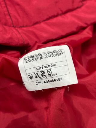 Parka Roja Mujer Talla L/40
