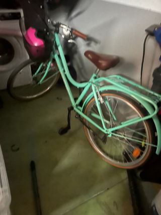 Bicicleta de paseo color menta Rin24