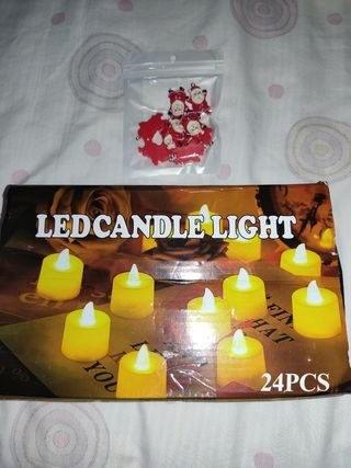 Velas LED Navidad y Papá Noel Pequeños