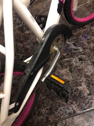 Bicicleta Niña Blanca y Rosa