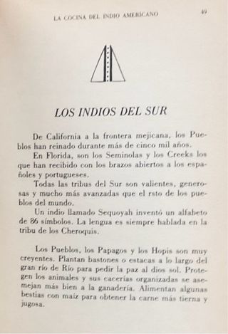 La cocina del indio americano