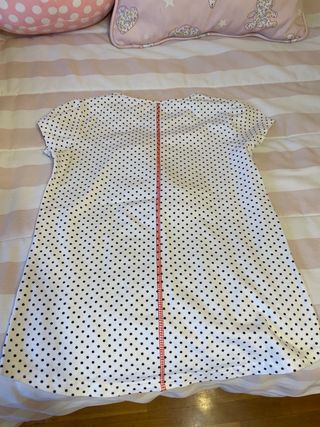 Camiseta niña lunares con zapatos