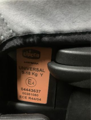 Cadeira Auto Chicco E4 Cinza 9-18kg