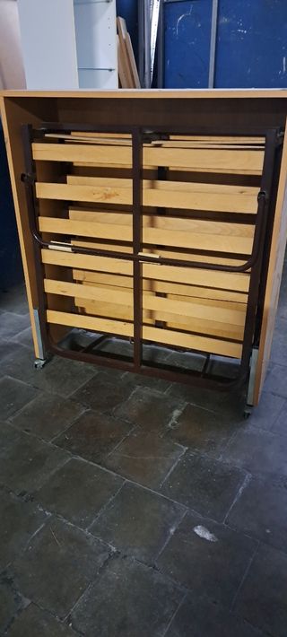 Somier Cama Plegable 180x80cm Madera