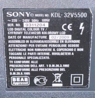 TV Sony Bravia 32 Full HD Negra