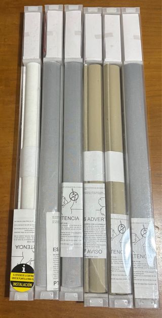 6 Cortinas Enrollables 50cm