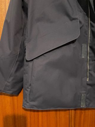 Parka impermeable azul marino chico Talla S