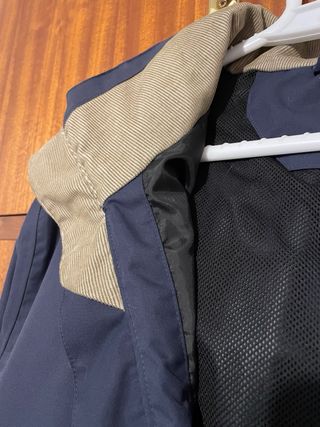 Parka impermeable azul marino chico Talla S
