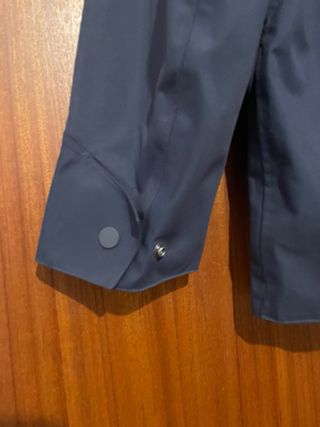 Parka impermeable azul marino chico Talla S