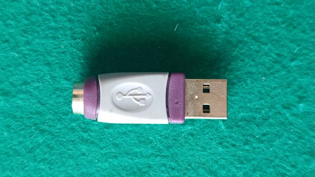 Adaptador USB-A macho a PS/2 hembra (mini-DIN 6)