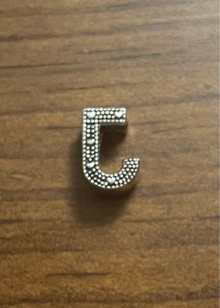Charm Pandora Letra J Plata