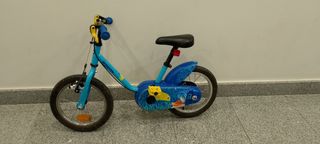 Bicicleta infantil azul