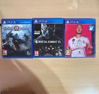 Pack Juegos PS4: God of War, Mortal Kombat XL...