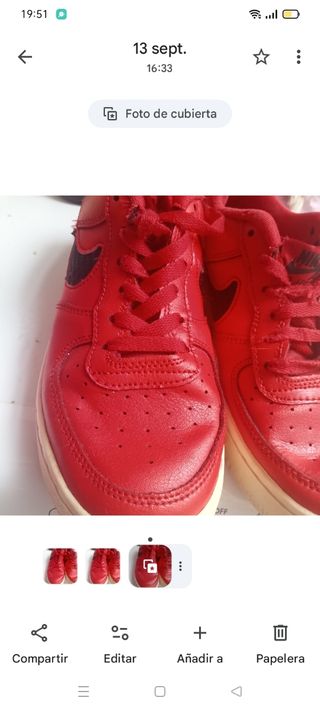Deportivos Nike Air Force One Rojos