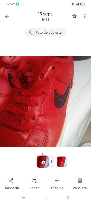 Deportivos Nike Air Force One Rojos