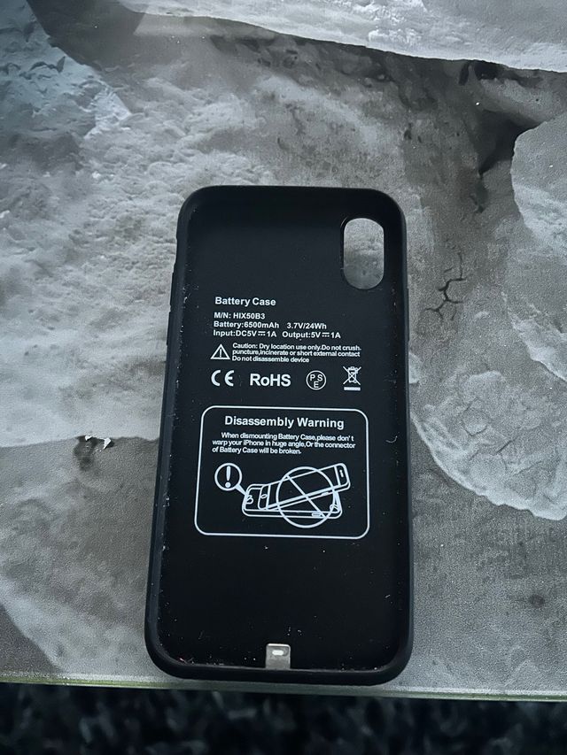 Funda Batería iPhone X Negra