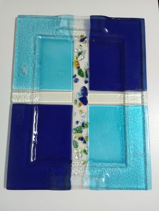 Bandeja de cristal Murano