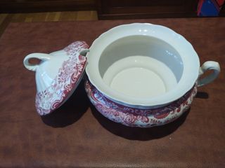 Sopera La Cartuja de Sevilla Rosa de 32cm de ancho