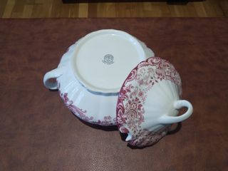 Sopera La Cartuja de Sevilla Rosa de 32cm de ancho
