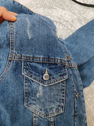 Cazadora vaquera Zara Ma con borreguillo Talla M