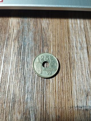 Moneda 25 Pesetas 1992 Sevilla