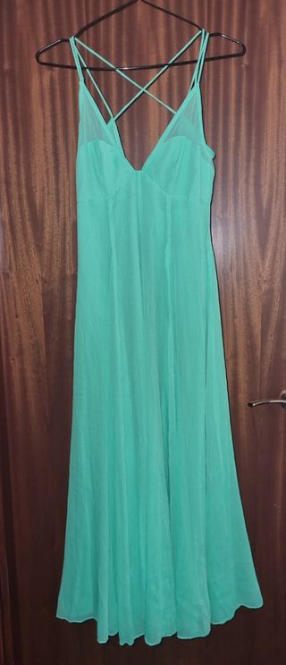 Vestido largo verde
