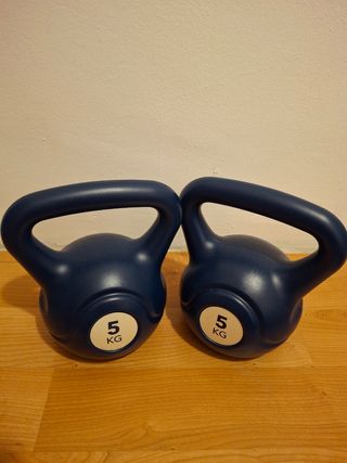 2 Mancuernas/Pesas Rusas 5kg Azul