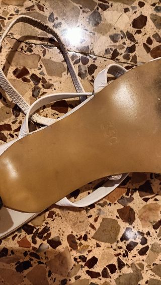 Sandalias Piel Blancas