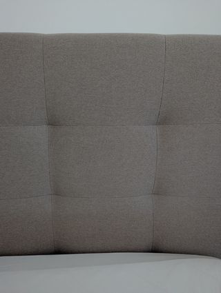 Cabecero tapizado cama matrimonio beige/gris