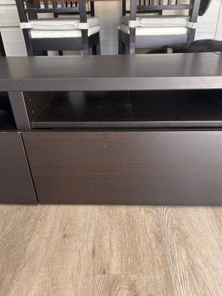 Mobile TV Ikea Linea Besta Nero Vetro