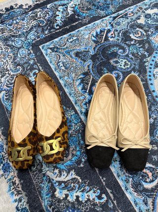 Lote 2 pares manoletinas vestir/sport