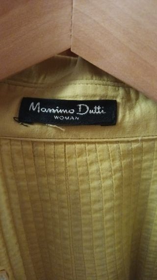 Blusa Massimo Dutti Amarilla Talla 38