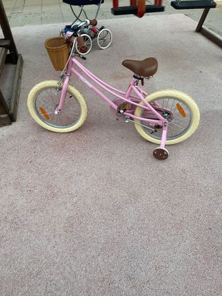 Bici niña retro 18” rosa