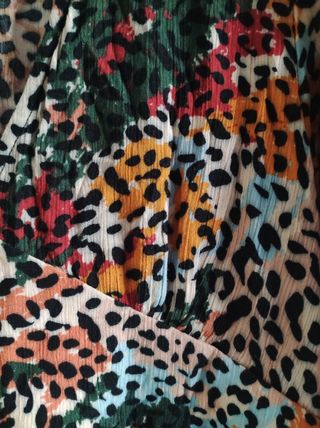 Blusa Pull&Bear Animal Print Multicolor Talla L