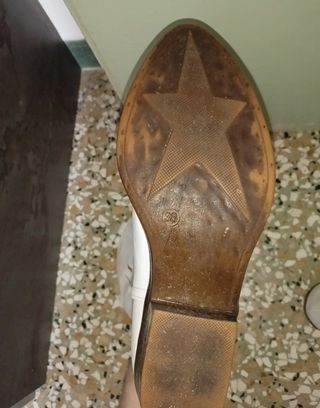 Stivali texani bianchi donna