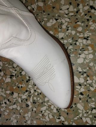 Stivali texani bianchi donna