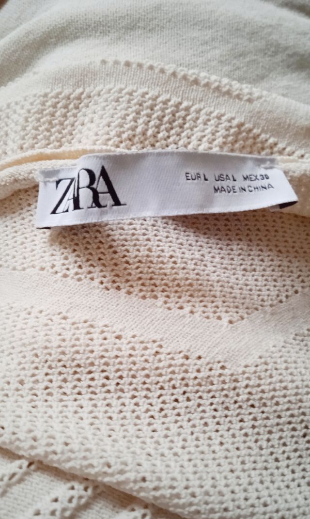 Vestido crema elástico T. L