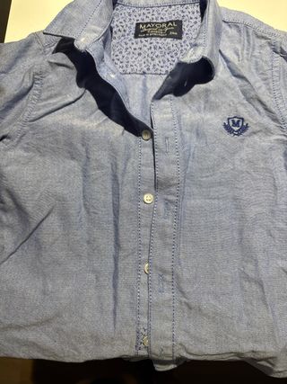 Camisa Mayoral Azul Bebé 24m