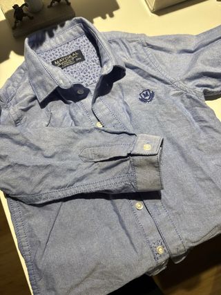 Camisa Mayoral Azul Bebé 24m