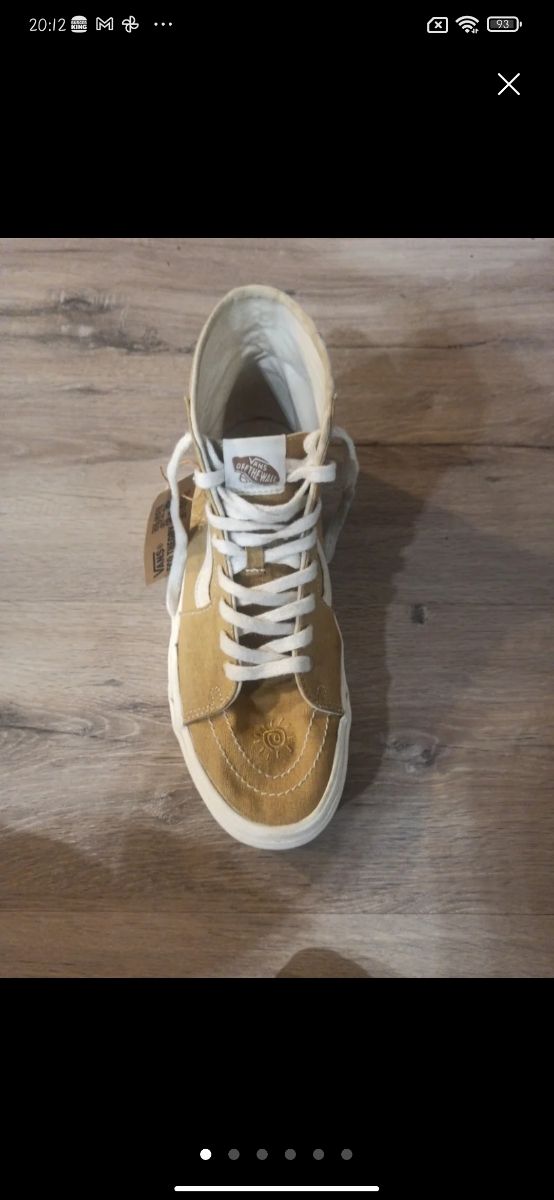 Vans Zapatillas Altas Beige amarillo