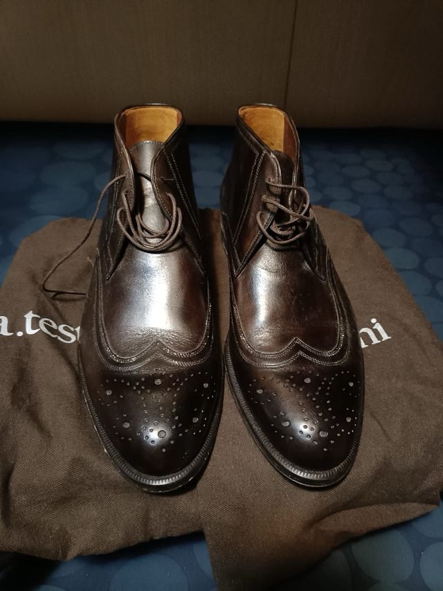 Scarpe A. Testoni in pelle marrone