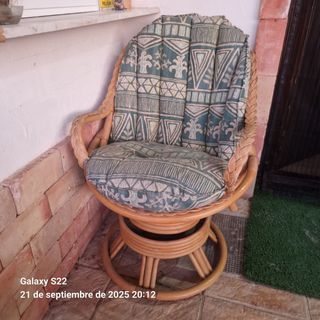 Sillón de Rattan con Cojines