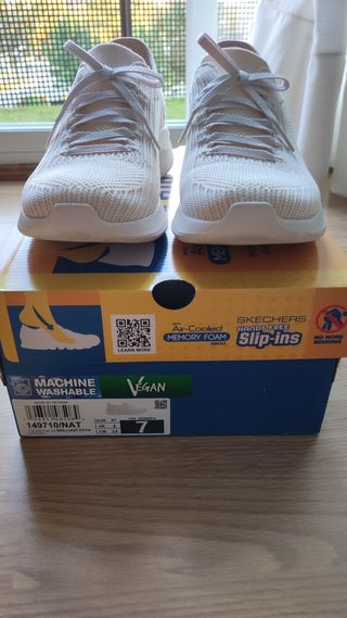 Zapatillas Skechers Beige Mujer Talla 37