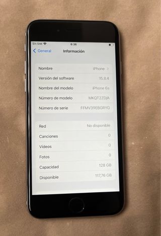 iPhone 6s Plata
