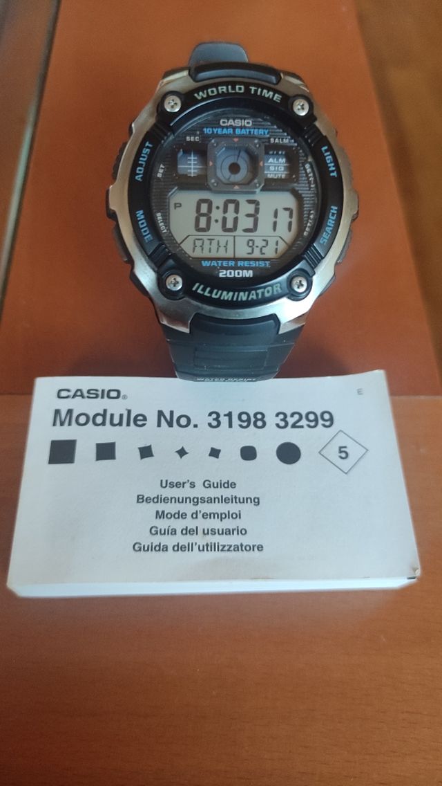 Reloj Casio World Time 3198