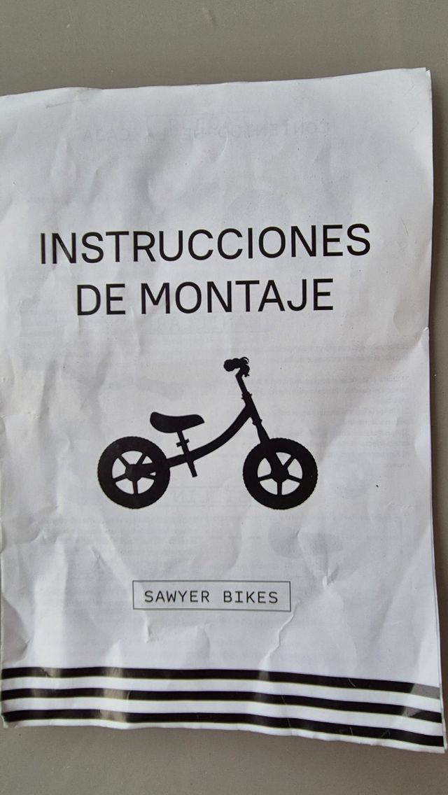 Bicicleta sin pedales Sawyer ultraligera