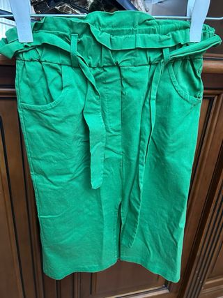 Pantalones tela vaquero  lunares