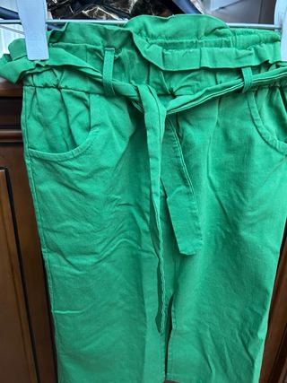 Pantalones tela vaquero  lunares